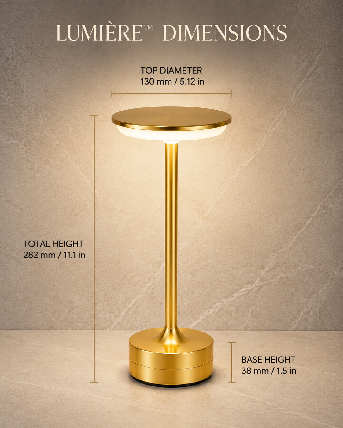 Lumière™ Premium Cordless Lamp