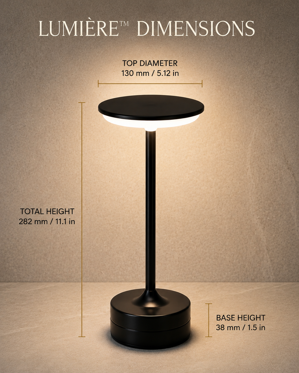 Lumière™ Premium Cordless Lamp
