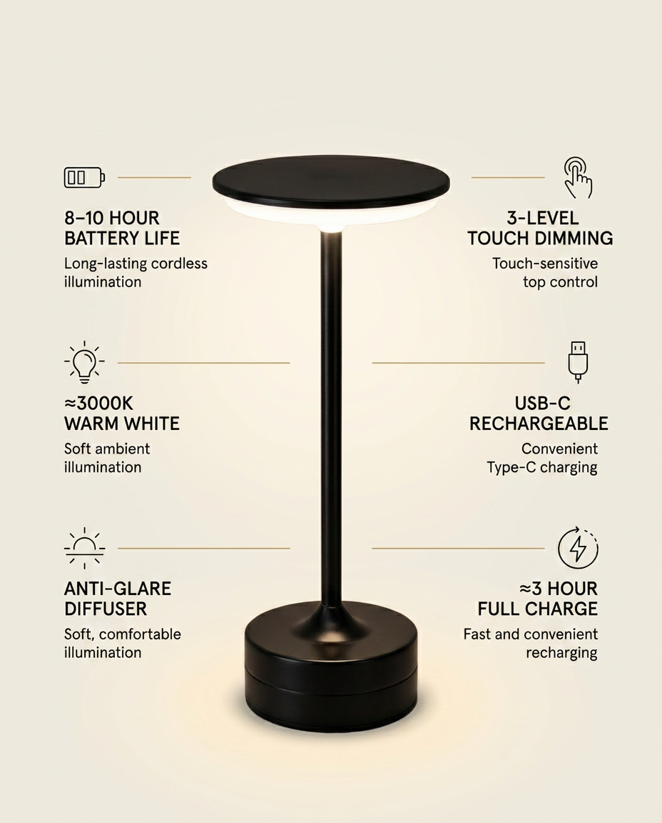 Lumière™ Premium Cordless Lamp