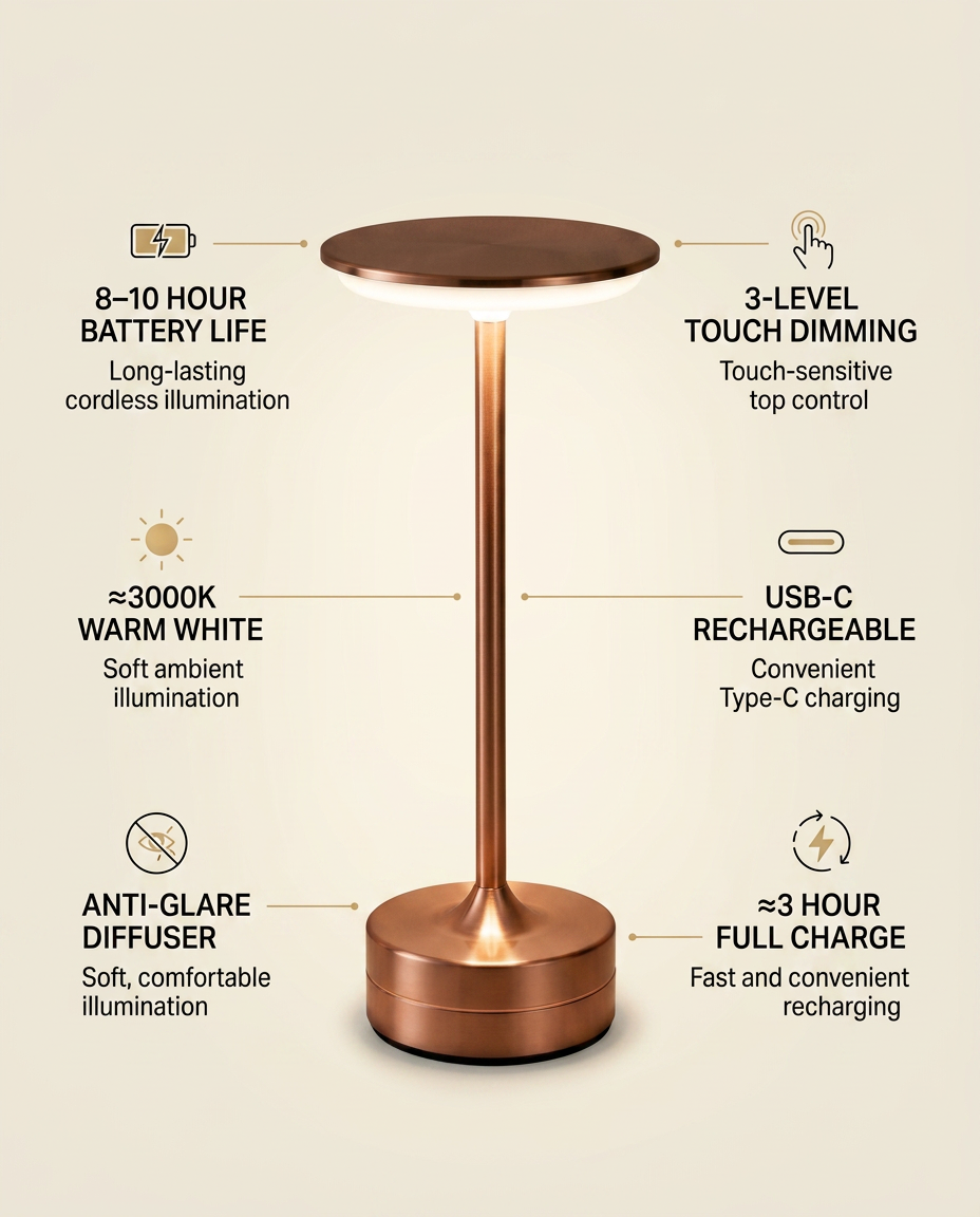 Lumière™ Premium Cordless Lamp