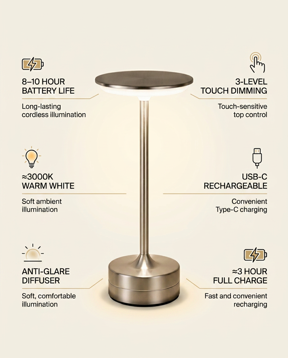 Lumière™ Premium Cordless Lamp